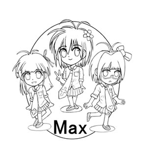 ロゴ キャラクター 製作 サンプル アイドル max 002
